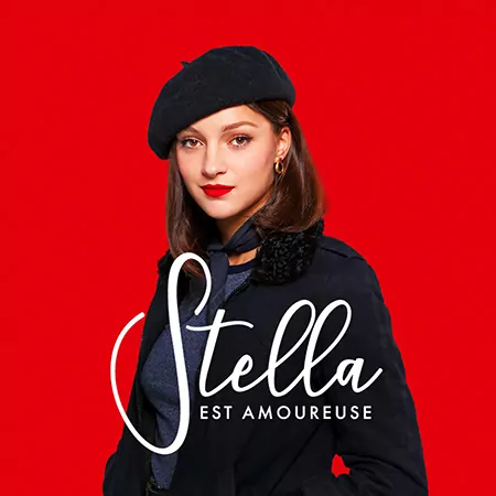 Affiche cinéma du film Stella est amoureuse - film distribué par KMBO - création affiche par l