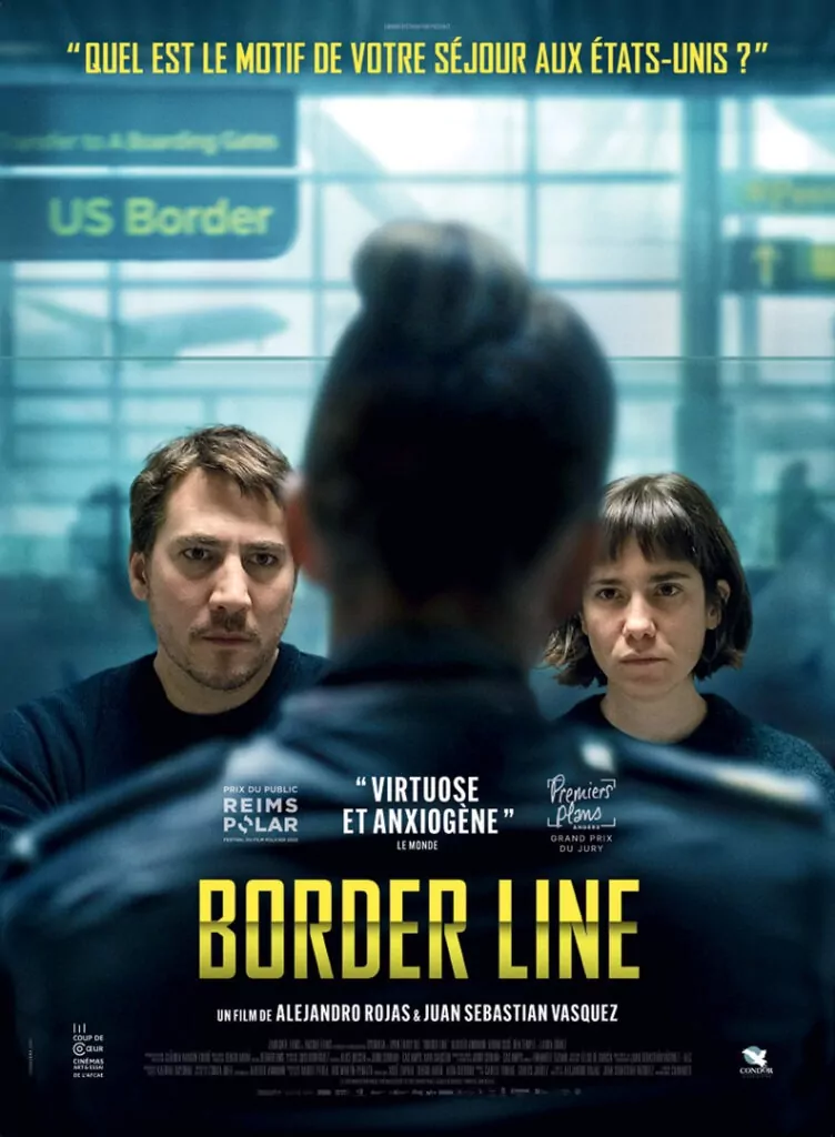 Affiche cinéma officielle pour la sortie en France de BORDER LINE. Une affiche créée par l