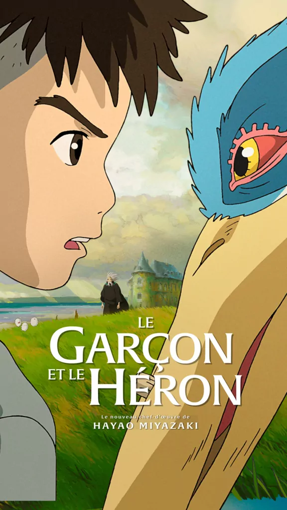 Le garçon et le héron Miyasaki affiche cinéma