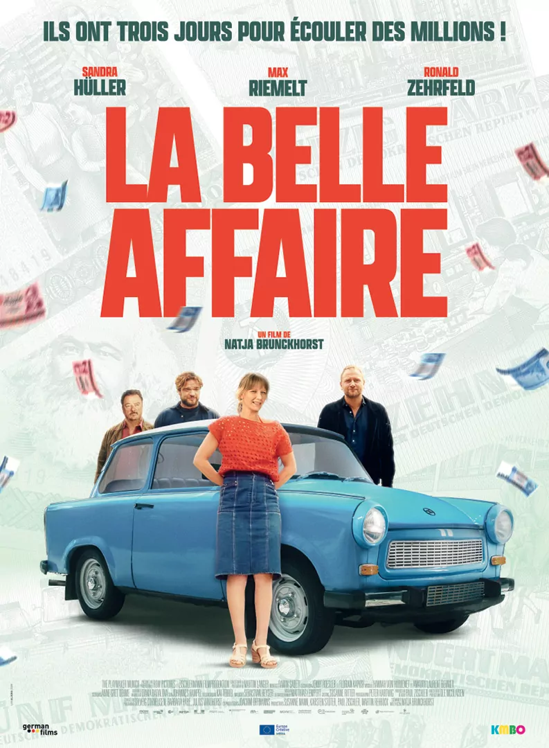 Affiche officielle française du film La Belle Affaire. Une comédie avec Sandra Hûller. Distribution France KMBO.